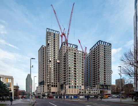 Elephant & Castle town centre from south