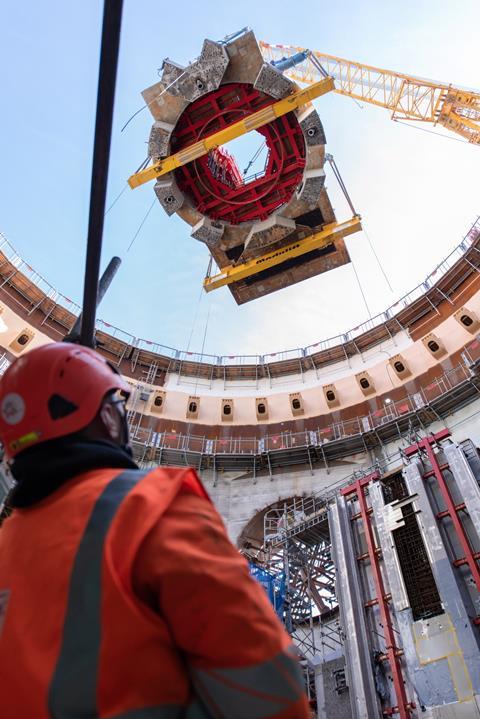 Hinkley reactor pool craned in