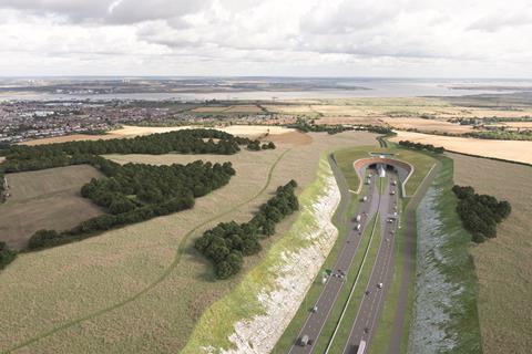 Supplementary Consultation − proposed south tunnel entrance approach, looking north CMYK