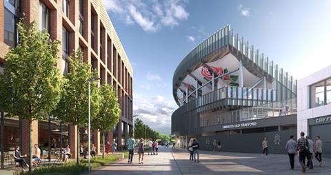 BDP's proposals for the new stand at Lancashire Cricket Club's Emirates Old Trafford stadium