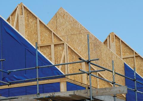OSB3 is used in timber frame construction