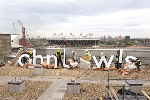 High street stores in Westfield Stratford, London Featuring