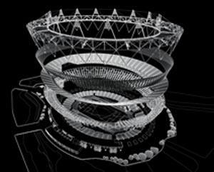 Arena Vision's floodinglighting for the 2012 Olympic stadium