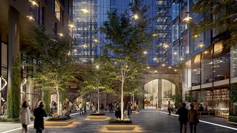 CGI Bankside Yards ground level