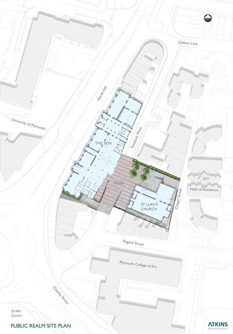 The Box Plymouth - Credit - Atkins - BOX-Atkins-PUBLIC-REALM-SITE-PLAN-Labelled-A0