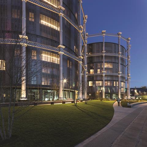 Exterior of gasholders london adjacent to the regent's canal architecture by wilkinson eyre @peter landers v2