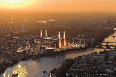 Battersea Power Station phase 1 facing West