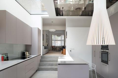 A Flushglaze fixed skylight was used in the refurbishment of this Victorian terraced house in Islington, north London