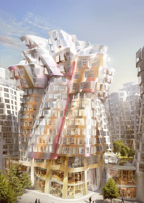 Frank Gehry frames Battersea Power Station with housing blocks