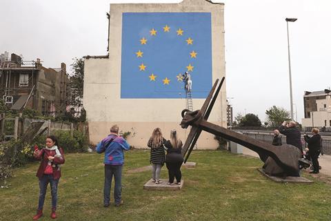 Banksy Brexit mural