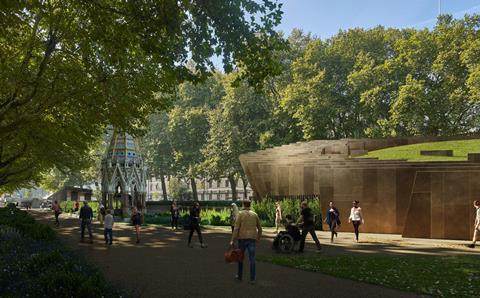 Adjaye Associates' revised entrance pavilion to the proposed National Holocaust Museum