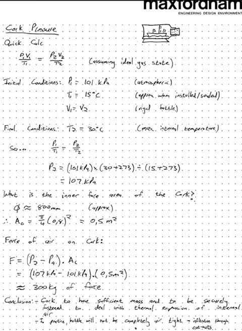 Max Fordhams' calculations 657