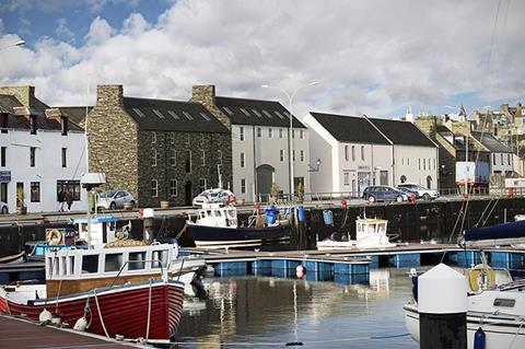 Maritime buildings in Wick Scotland