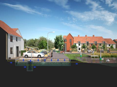 Exemplar water positive scheme, Norwich