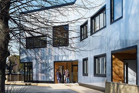 The new block features a translucent facade faced with polycarbonate sheeting