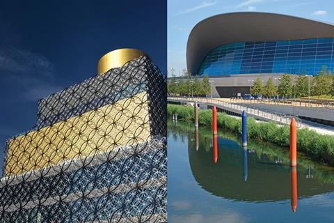 Carillion’s Birmingham Library and Balfour Beatty’s aquatics centre