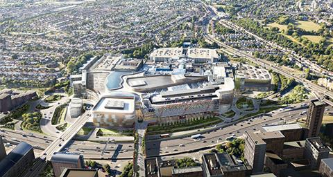 Brent Cross shopping centre aerial