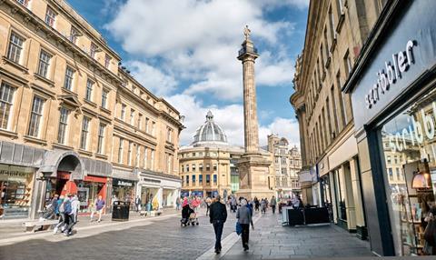 Newcastle Grey Street shutterstock