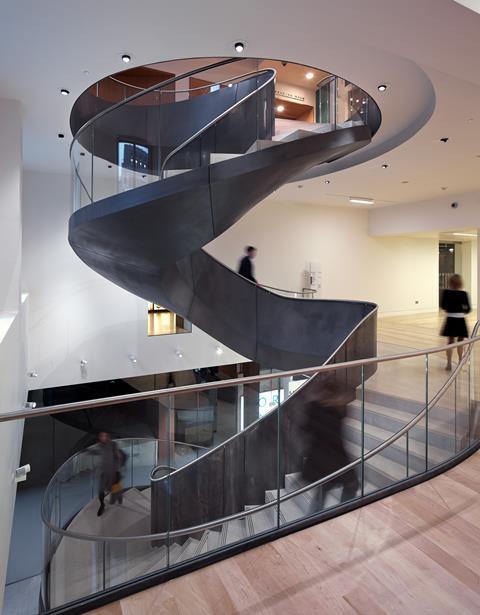 Wilkinson Eyre stair, Wellcome Collection