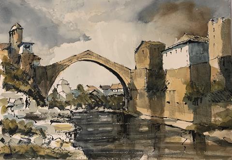 Mostar Bridge sketchOTW