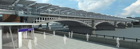 CAD image of Jacobs Blackfriars station south entrance