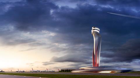 Air traffic control tower New Istanbul Airport