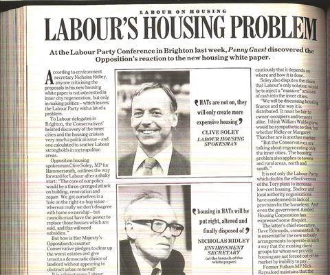 Labour's housing problem cropped