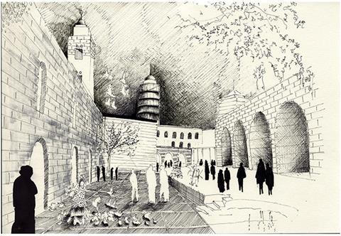 Homs City, Syria, sketch