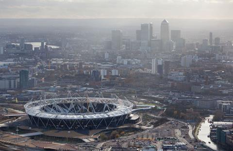 Olympic site aerial view Dec 2011