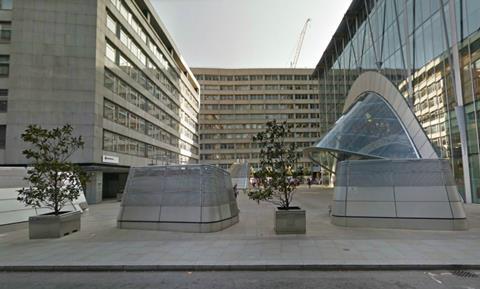 Tenter House, seen across City Point Plaza. The building is earmarked for demolition under proposals drawn up by David Walker Architects