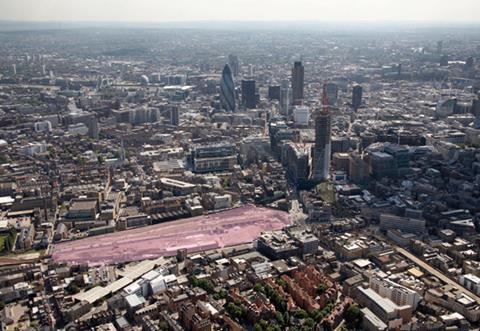 Bishopsgate Goods Yard site, Shoreditch, London