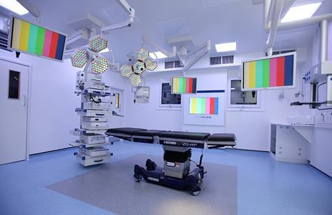 A private hospital department reconfigured to house a new digital theatre