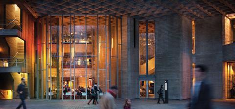 National Theatre uses waffle slabs