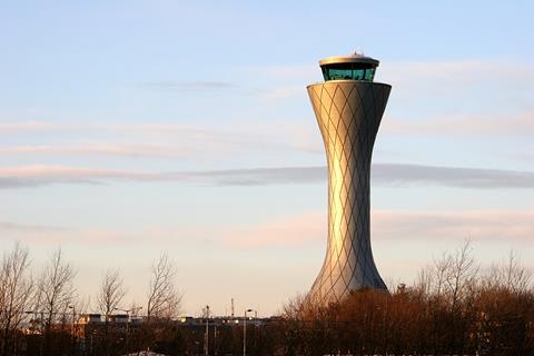 Edinburgh airport control tower