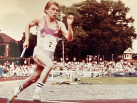 Andy Hay, running shot