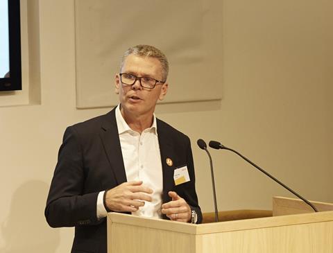 Andy Hay presenting