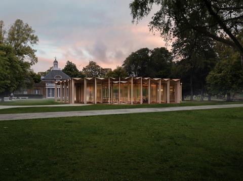 Serpentine Pavilion 2023 designed by Lina Ghotmeh.