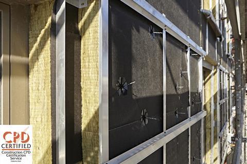 URSA Rainscreen example with logo