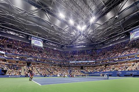 Arthur Ashe Stadium tournament shot