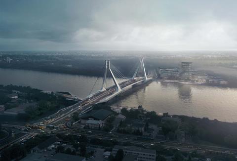 UNStudio winning scheme for Danube bridge at Budapest (1)