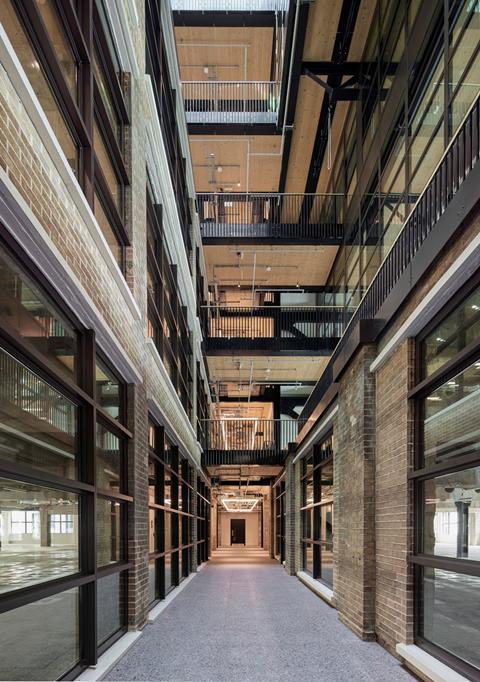 Timber Square Print atrium