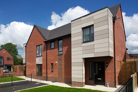 Catnic CTF5 lintels were used on this social housing scheme by Seddon in Bolton