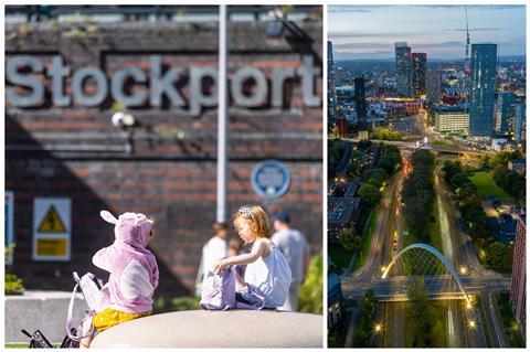 Stockport (credit Muse) Hulme Arch (shutterstock)