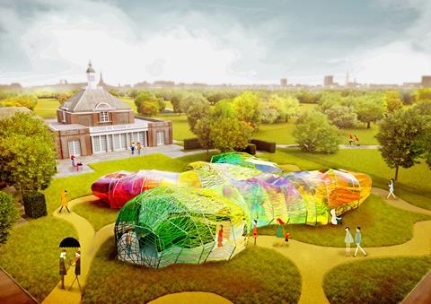 SelgasCano's Serpentine Pavilion - day render