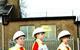 Local schoolchildren on a Carillion site visit – complete with oversized high-vis vests