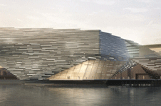 Scheme by Kengo Kuma for the V&A Dundee museum