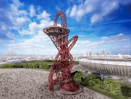 Anish Kapoor's ArcelorMittal Orbit for London Olympics 2012