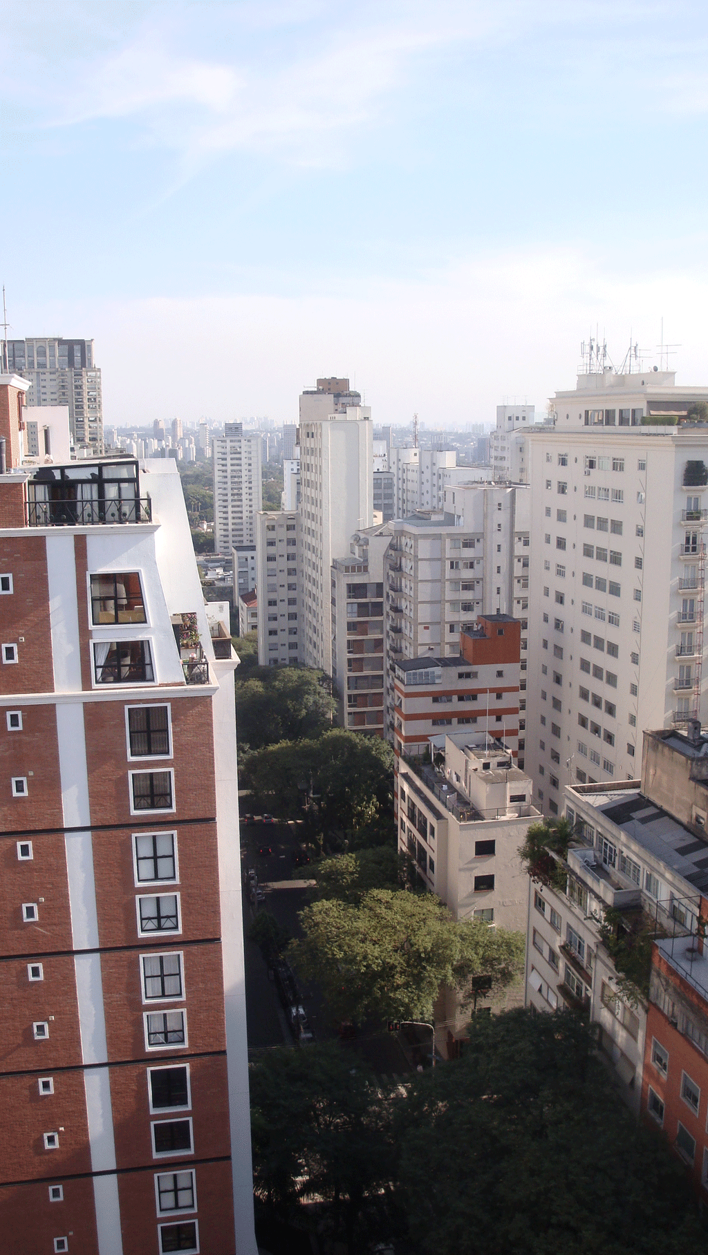James Slattery's BCQS office view in Sao Paulo