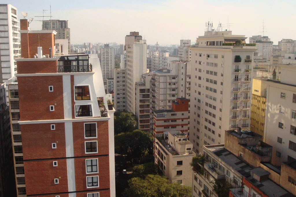 James Slattery's BCQS office view in Sao Paulo