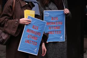 Former RIBA president backs union in BIG redundancy dispute as architects picket firm’s London office